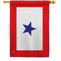 Guarderia 28 x 40 in. Blue Star House Flag with Armed Forces Service Double-Sided Horizontal Flags  Banner GU3881556